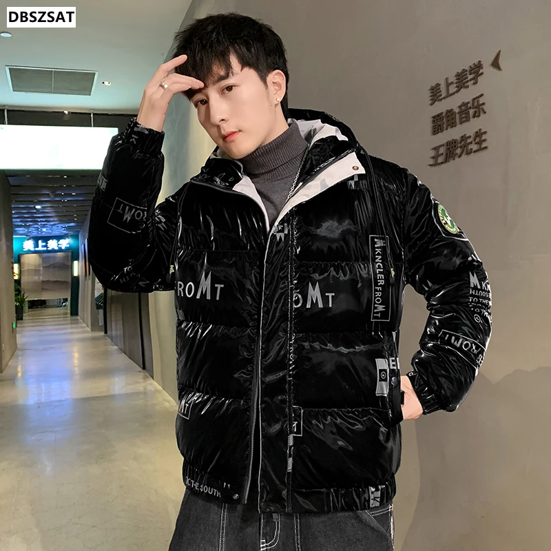 XK 2023 New Men\'s Jacket Winter Cotton Clothes Korean Style Trendy Casual All-match Thicken Warm Coats .