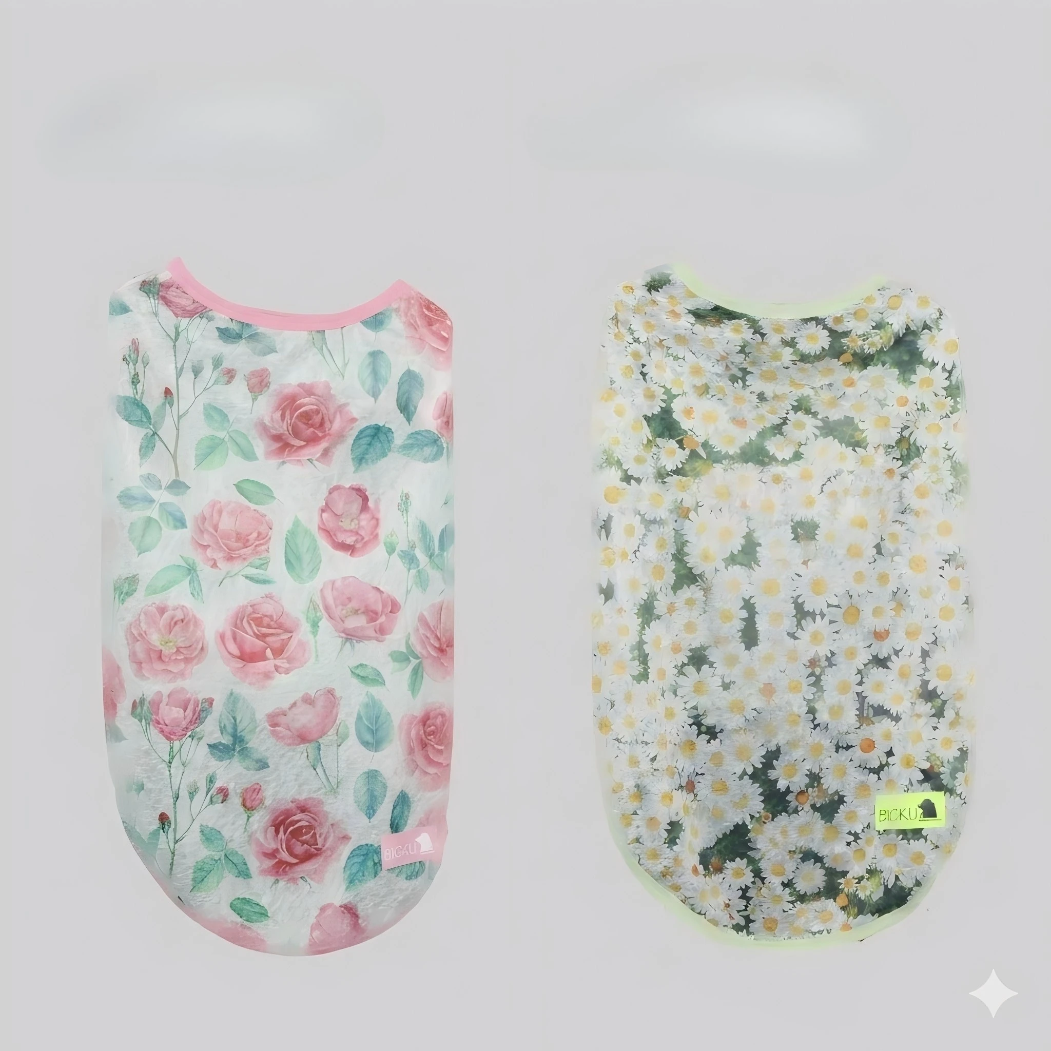 2Pack Dog Tank Vest | Tie Dye Cooling Mesh Puppy Vest, for Small Dogs Breathable Stretchy TankTops  | Lightweight  Floral Print