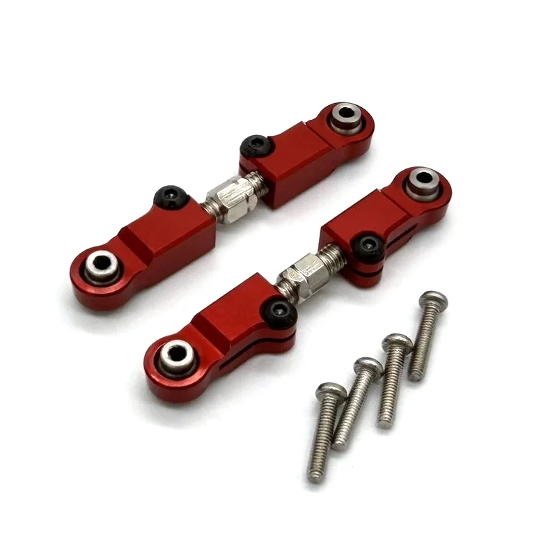 Part MJX 14207 14208 RC 1/14 Remote Control Vehicle Metal Arm Steering Cup Pull Rod  Red  Accessory