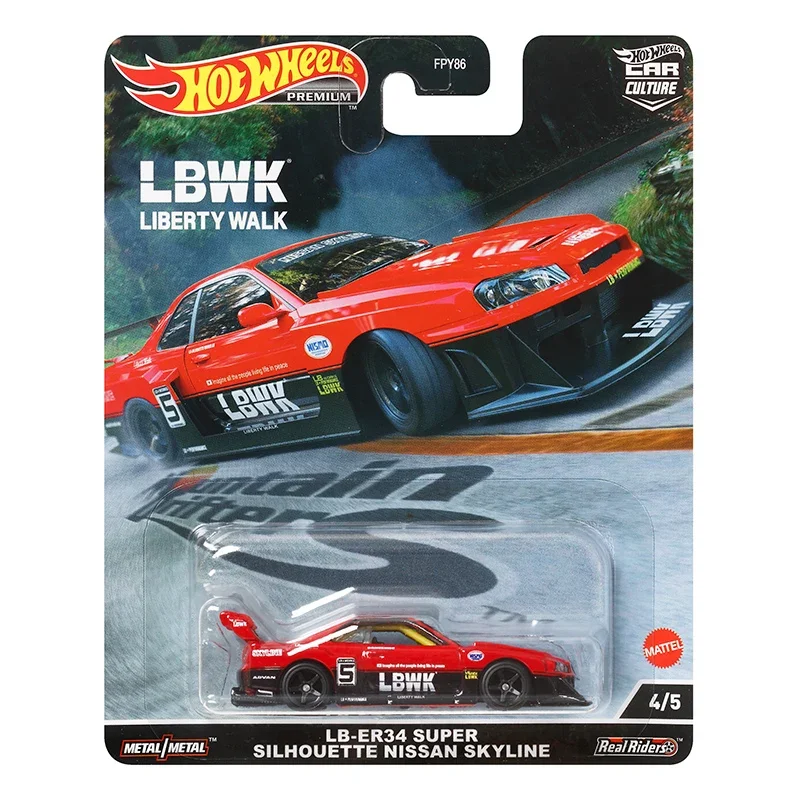 Hot Wheels-Voiture de culture de qualité supérieure pour enfants, Drifters de montagne, Diecast 1:64, Tyiture Toyota gland 86, Celica, Jouets pour