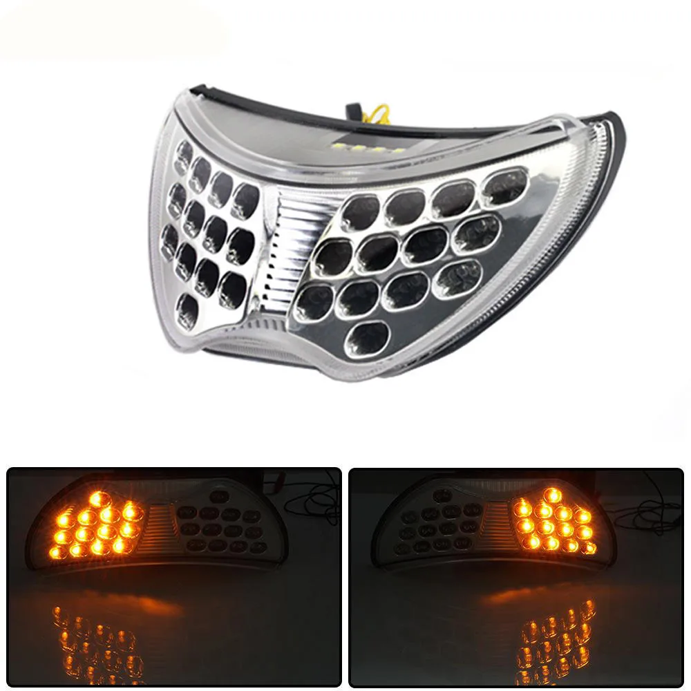 Motorcycle Rear Turn Signal Tail Stop Light Lamps Integrated LED For Honda CBR 600 CBR600 F4 1999 2000 99 00 F4I 2004 2005 2006