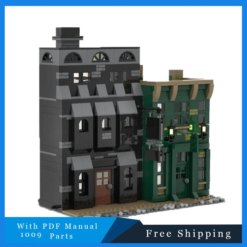 1009 PCS Street View Modern Famous Alley Modular Building Blocks Creativo Famoso Stile City House Modello Mattoni Giocattolo Per I Ragazzi Regalo