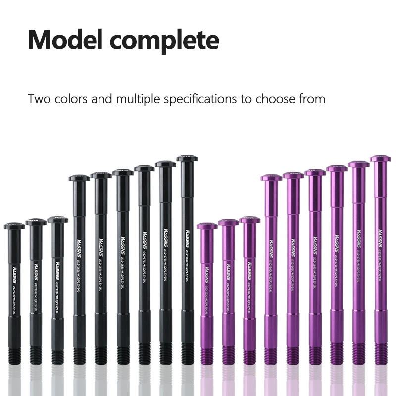 HASSNS MTB เพลา 15x100 15x110 12x142 12x100 12x148 จักรยานอลูมิเนียม Barrel SHAFT Rod 12 มม.15 มม.ส้อมเพลา