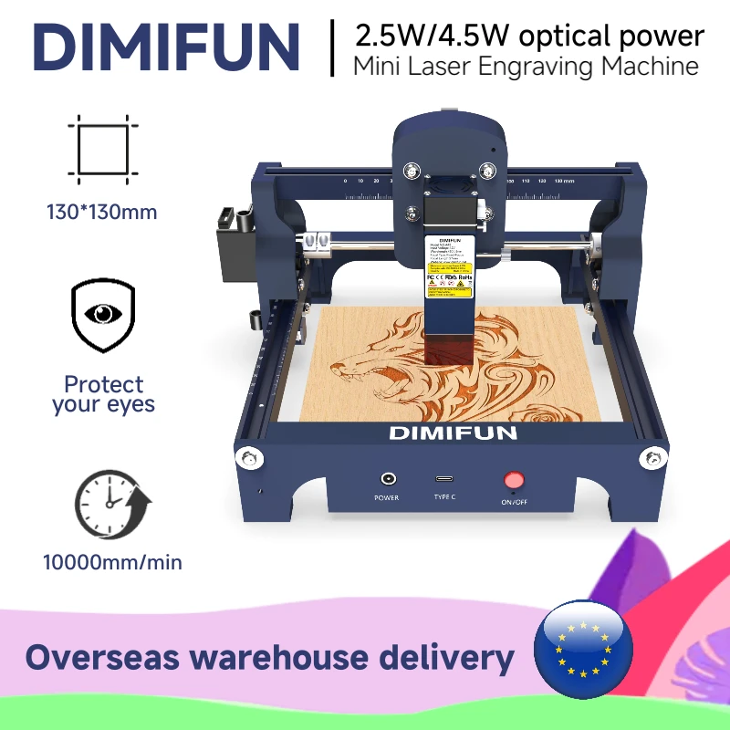 

Versatile 2.5W/4.5W Laser Engraving Kit - Portable CNC Cutter for DIY Art, Sign Making, Personalized Gifts
