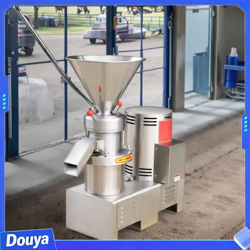 Garlic Ginger Grinder Peanut Butter & Sesame Paste Machine with Motor for Flour Mill Bakery Snack Production