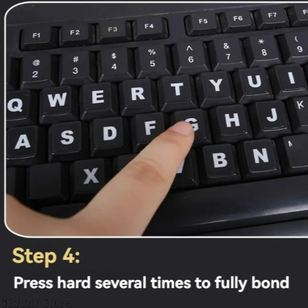 120 Keys Matte English Keyboard Stickers Waterproof Standard Letter Alphabet Decal for Old Keypad Renewal Replacement Accessory