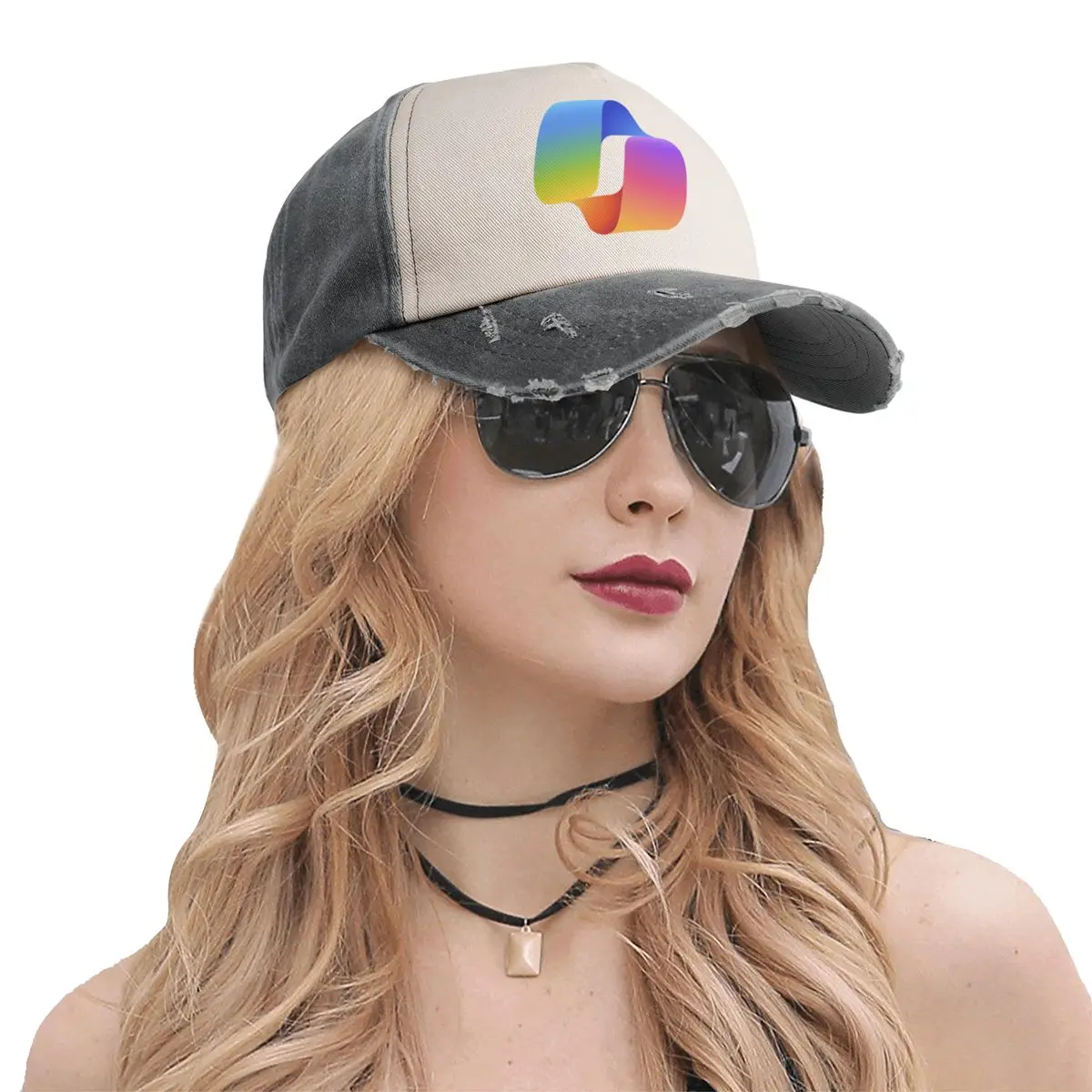 Microsoft Copilot AI Baseball Cap cute Sun Cap Men Caps Women's