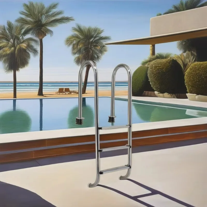 

Eco-Friendly Stainless Steel Pool Ladder Easy Maintenance For Residential Swimming Pool Equipment