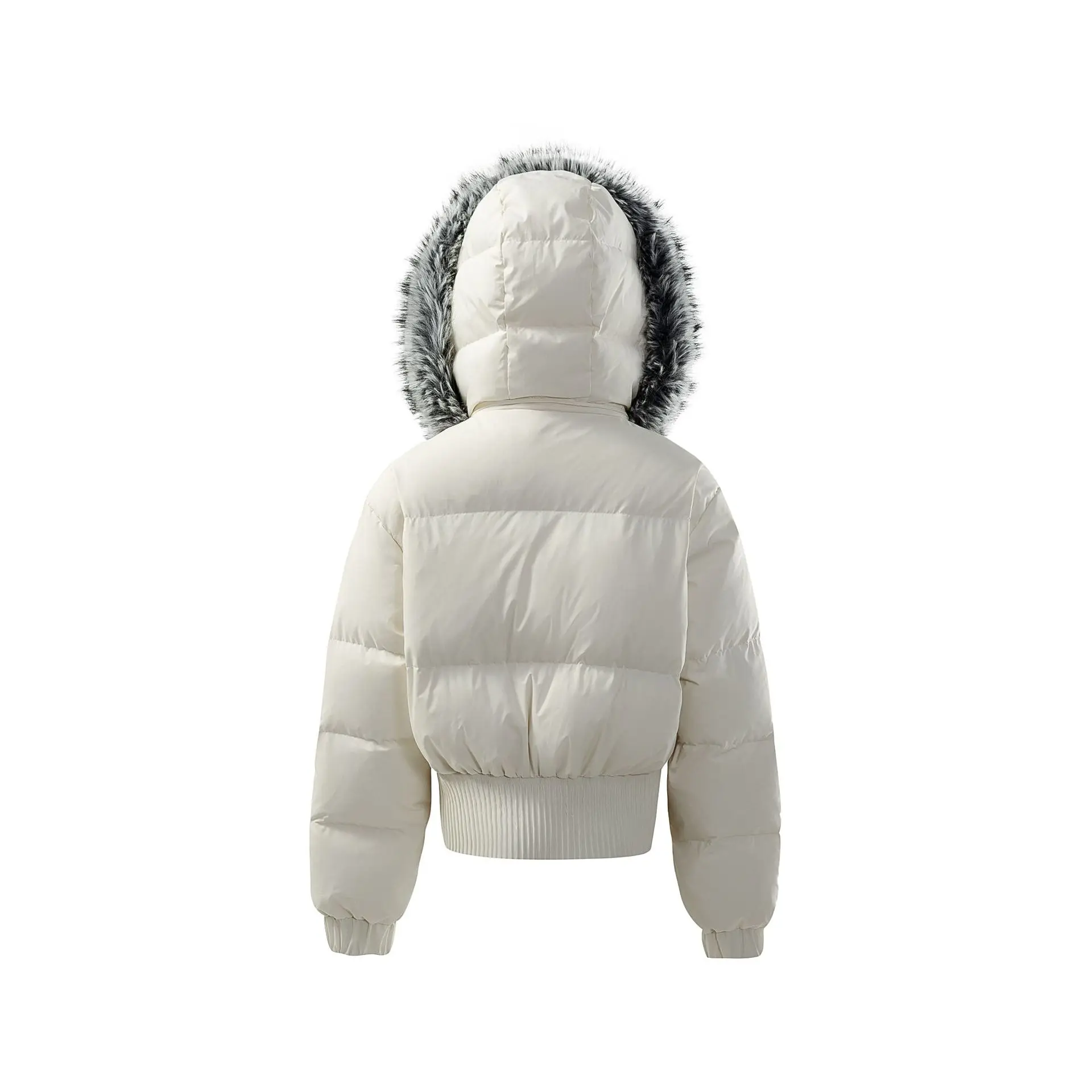 Winter Hooded Natural Large Fur Collar Down Jacket Women White Duck Down Warm Parker Outwears Female Thicken Short Down Jacket