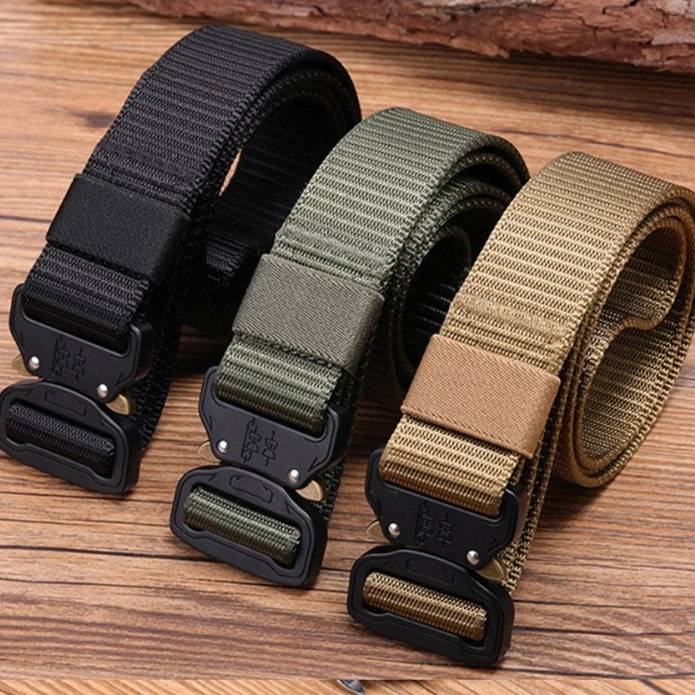 Multifunction Tactical Belt Nylon Airsoft Molle Belt Outdoor Training Soft Padded Combat Hunting Battle Waist Belt