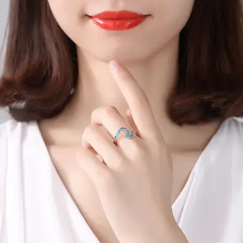 經典設計鍍金/鍍銀橢圓形切割藍色蛋白石戒指,宮廷風格奢華女士珠寶,生日石週年紀念禮物 10 最佳銷售 藍色蛋白石戒指 - №4