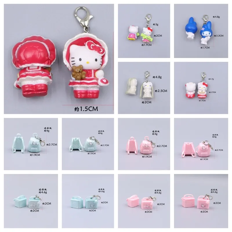 

Kawaii Hello Kitty Keychain Pendant Bag Phone Chain Accessories Cartoon Doll Children Toy Cute Holiday Gift Women Accessories