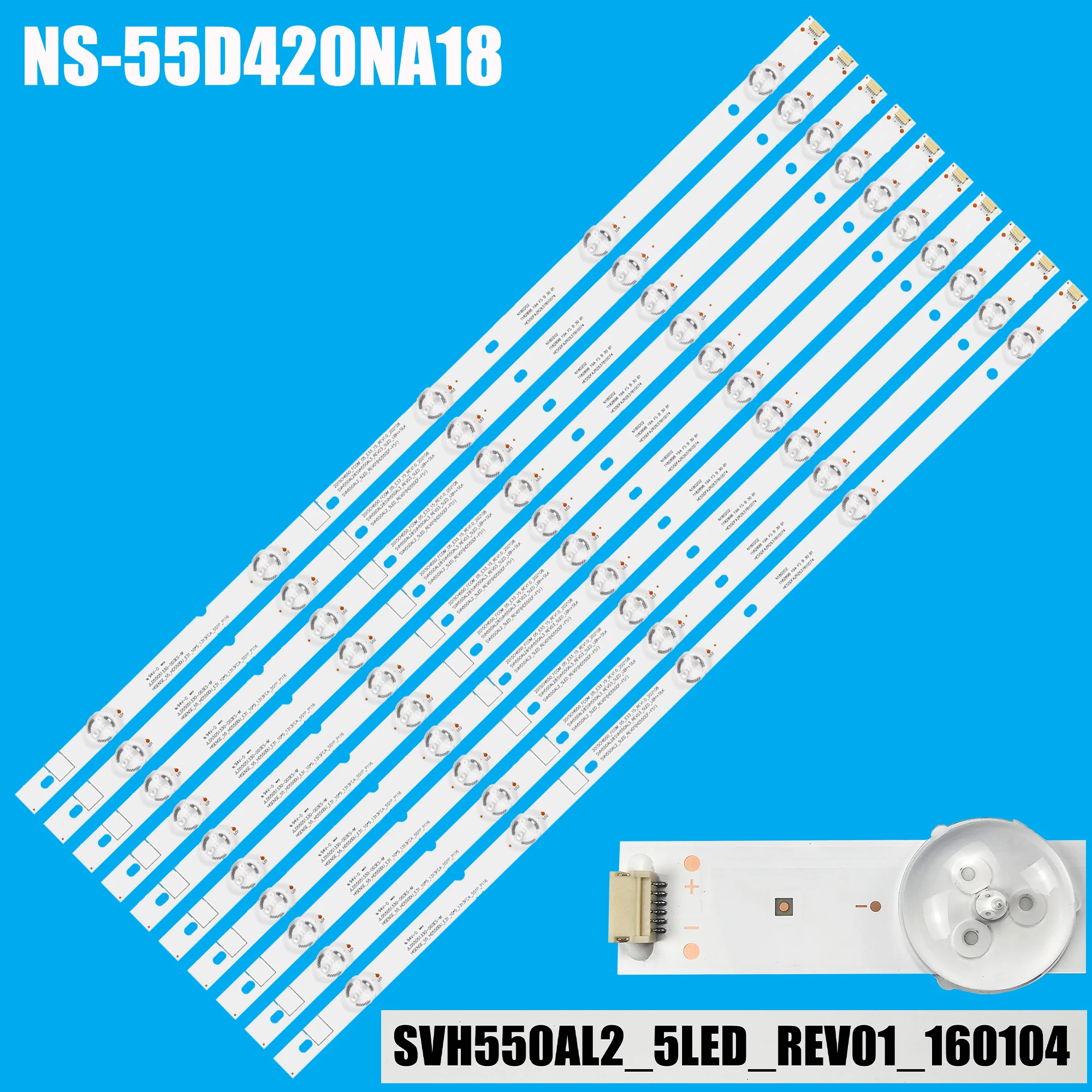 

LED Backlight strip For LC-55P62U 55H6D 55DU6500 LED55EC550UA LED55EC320A LC-55N5300U LC-55P6070U LC-55P6000B SVH550AL3_REV03_5L