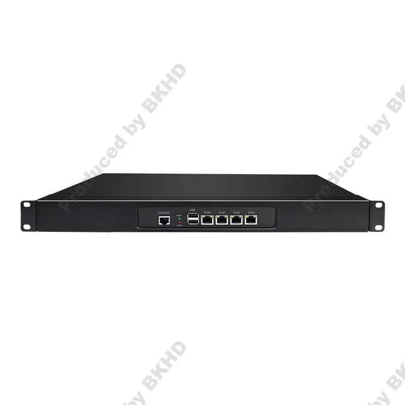 IKuaiOS Rack Mounted Ethernet Router Celeron J4125 4LAN 2.5G Supports Firewall VPN SD-WAN Pfsense Mikrotik Debian 1090NP