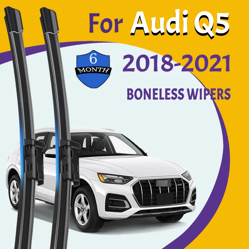 

Wiper Blades For Audi Q5 2018-2021 Front Windshield Clean Window Windscreen Auto Parts Car Rain Brushes 24''+20''