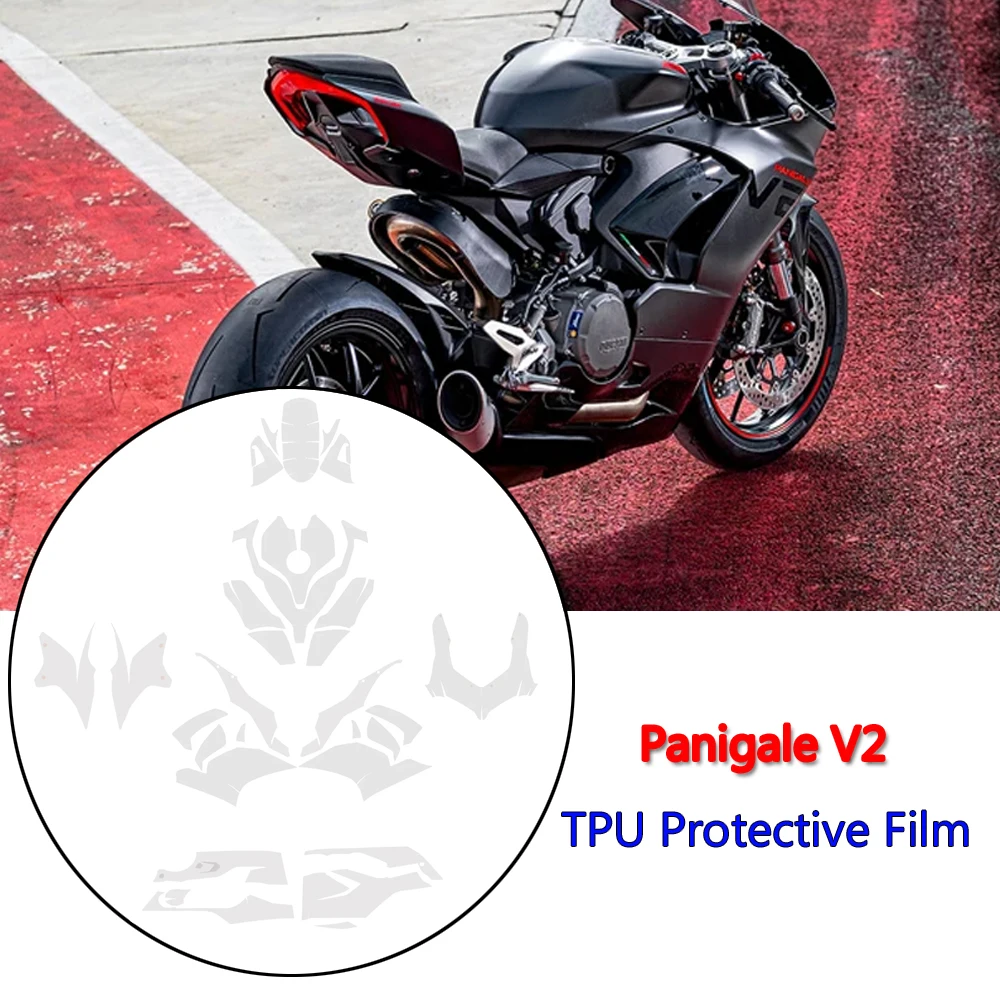 NEW Motorcycle Protective Film Invisible Car Cover TPU Anti-Scratch For Ducati Panigale V2 V 2 2020-2024 Paint Protection Film