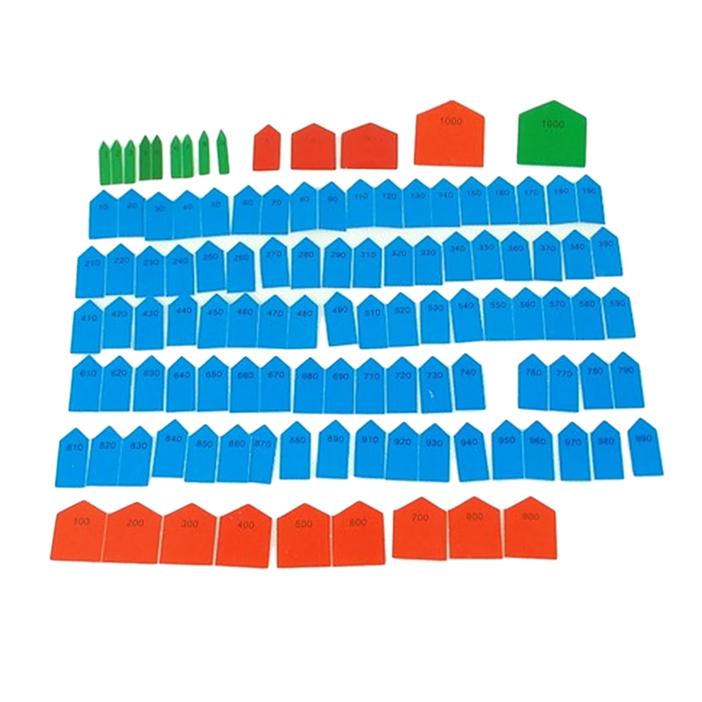 Montessori-Pfeile für komplettes Perlenmaterial für Kinder, Mathematiklernen