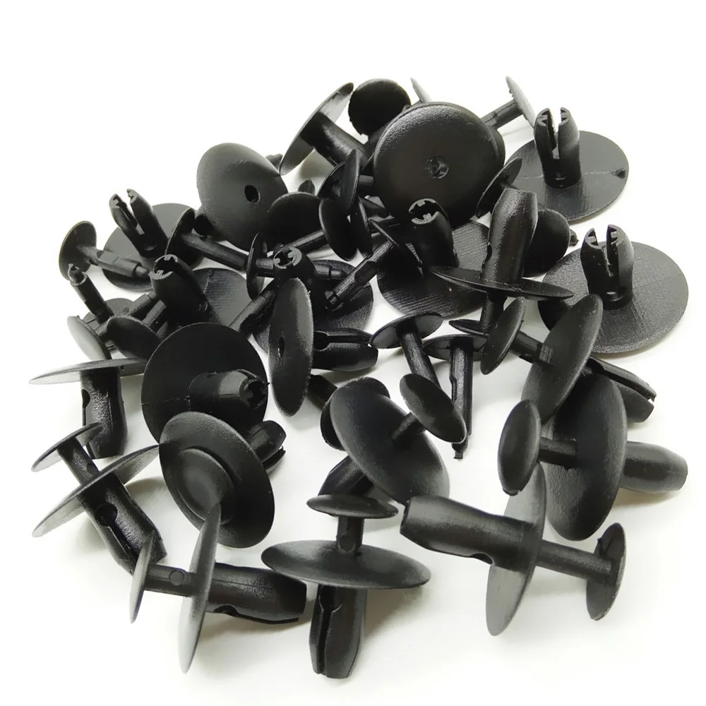 50PCS Auto Plastic Fastener Car Engine Cover Soundproof Cotton Clips for P/eugeot 307 308 408 206 C/itroen C4