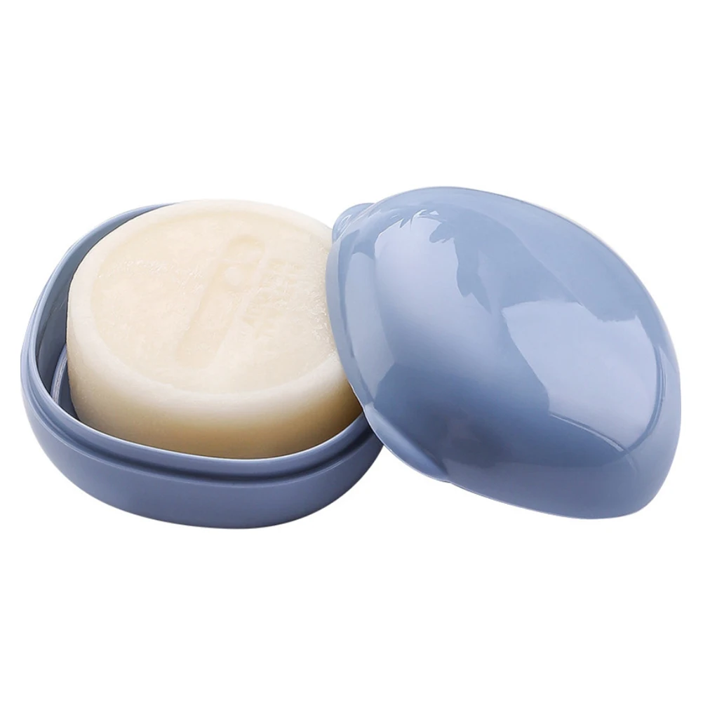 

1pc Portable Soap Box Waterproof Compact Container for Travel Gym Material Easy Clean Draining Lid Keep Dry Tidy Outdoor