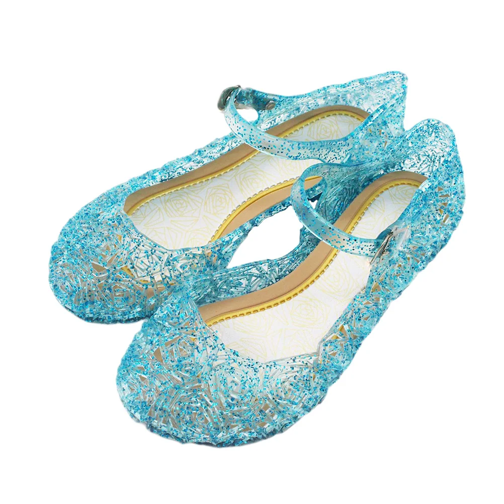 1 par de sandalias para niñas 28 cielo, tacón alto, cómodas, para fiestas y festivales, zapatos de regalo duraderos para niños, sandalias para niñas