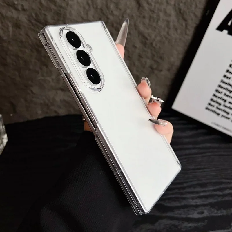 Transparente magnetische Scharnier-Schutzhülle für Samsung Galaxy Z Fold 8 7 6 5 Fold8 Fold7 Fold5 Fold6, faltbare, harte PC-Handyhülle – Detail 10
