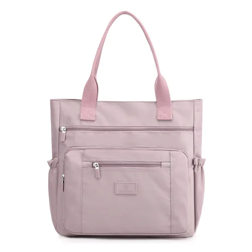 Bolso de hombro de nailon resistente al agua, bolso de mano de gran capacidad para mujer, bolso con asa a la moda, bolso de compras, bolso de viaje y monedero B