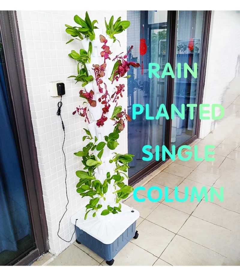 

Vertical Hydroponic System Of Rain Greenhouse Garden Indoor Hydroponics Tower Gardening Planter Hydroponics Kit