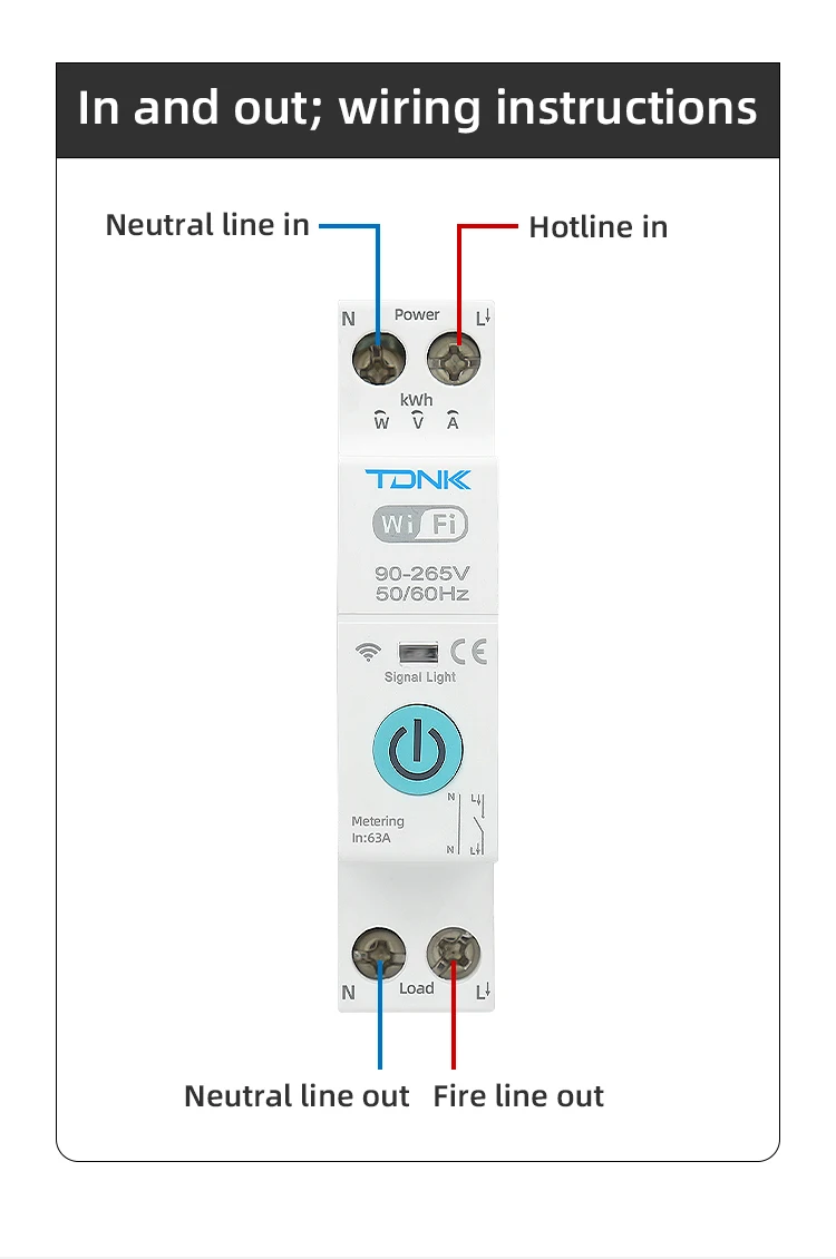 TUYA WiFi MCB 1A-63A Smart Circuit Breaker Überstrom Unter Spannung Schutz Power Metering Drahtlose Fernbedienung Schalter – Detail 18