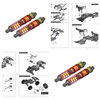 RGT Parts R86315 R86314 Front/Rear Shock Absorbers For EX86170 EX86120 EX86181 RTR 1/10 RC Electric Remote Control Model Car