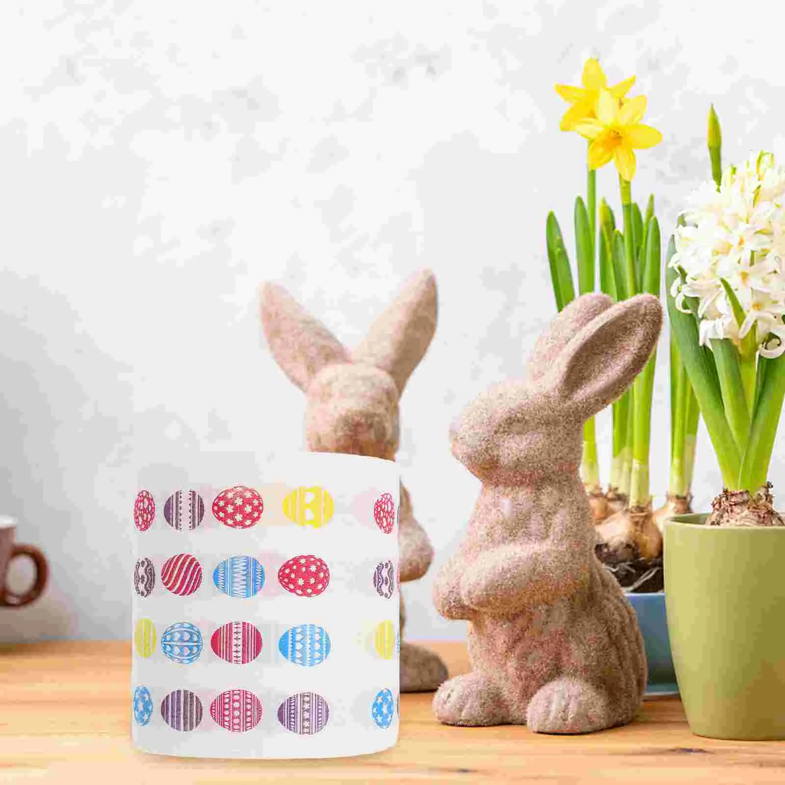 2 rollos de papel higiénico con estampado de huevos de Pascua, suministros de baño, pañuelos decorativos de cocina para caravana, bebé