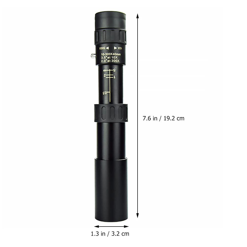 

10-300X40 Zoom Monocular High Definition Telescope For Hiking Bird Watching Hunting Concerts Metal Clear Vision