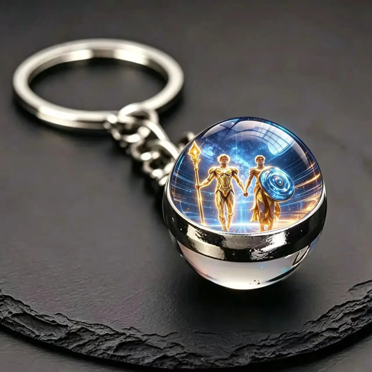 gemini keychain Constellation Keychain Astrology Jewelry Zodiac Aries Taurus Gemini Cancer Leo Virgo Key Chain Holder Double Sid