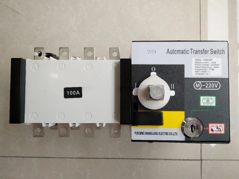 XQ5 4P 100A dual power Automatic Transfer Switch