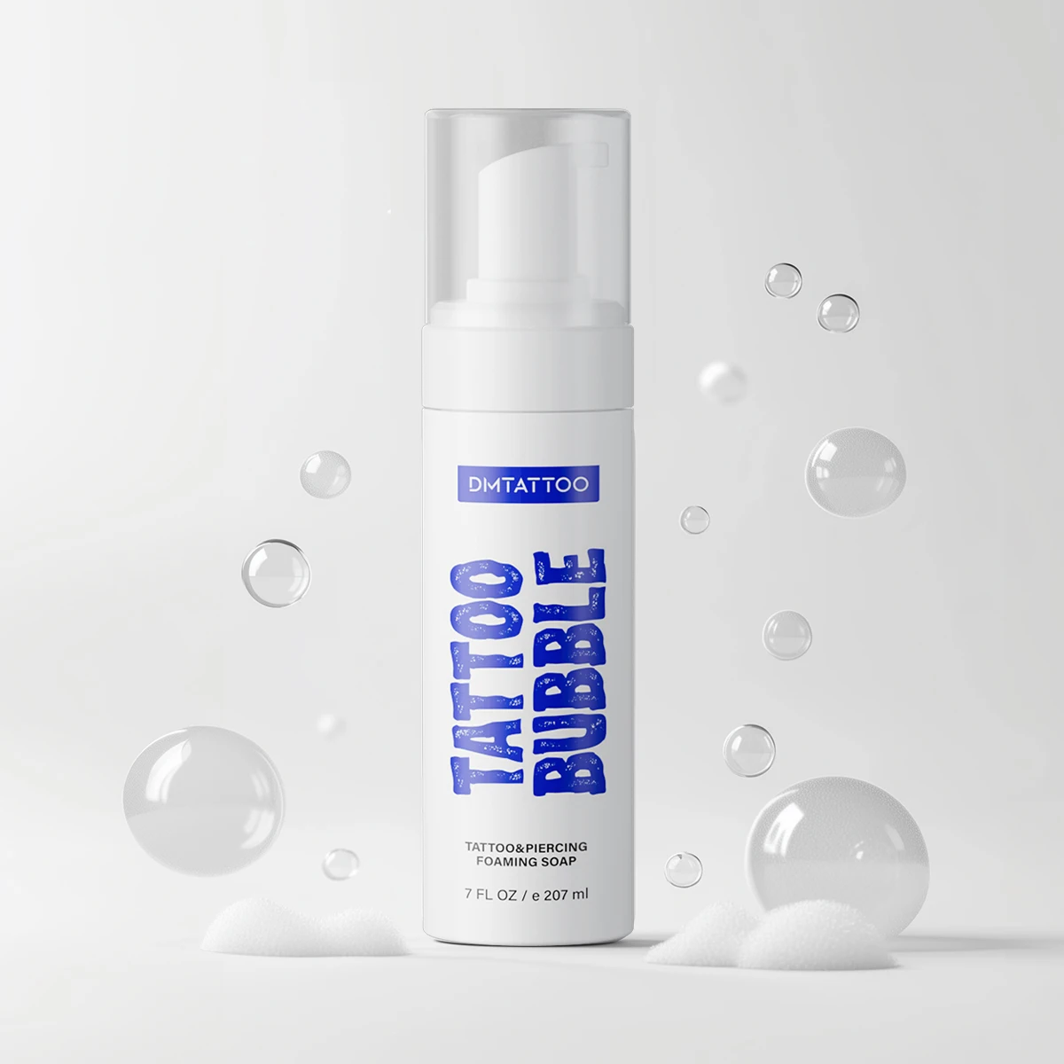 

DM Tattoo 207 мл пенящееся синее мыло с пузырьками, изготовленное из натуральных ингредиентов, удобное и нежное, подходит для татуировщиков