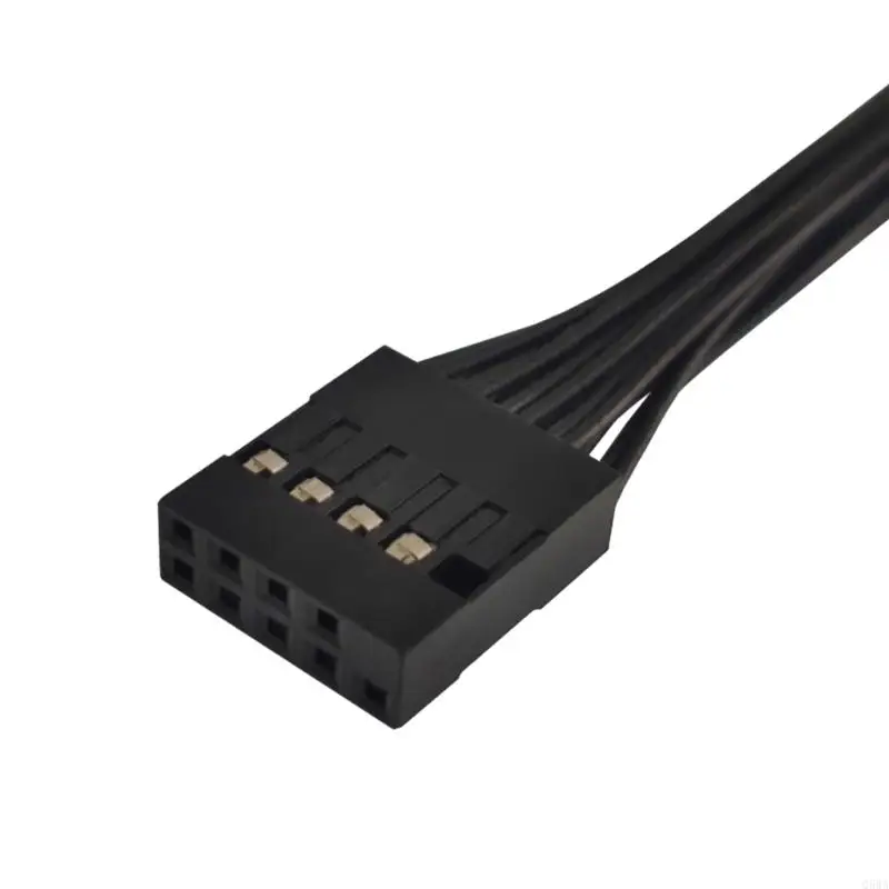 Q5WA USB 9Pin Female naar Twin 9Pin Male Splitter Adapter Moederbord USB Connector