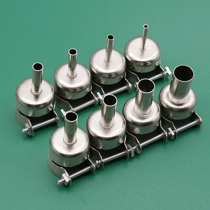 Stainless Steel Universal Welding Nozzles For 850 852D 898 Soldering Station Hot Air Gun Welding Nozzle 3/4/ 5/ 6/ 7/ 8/10/12mm