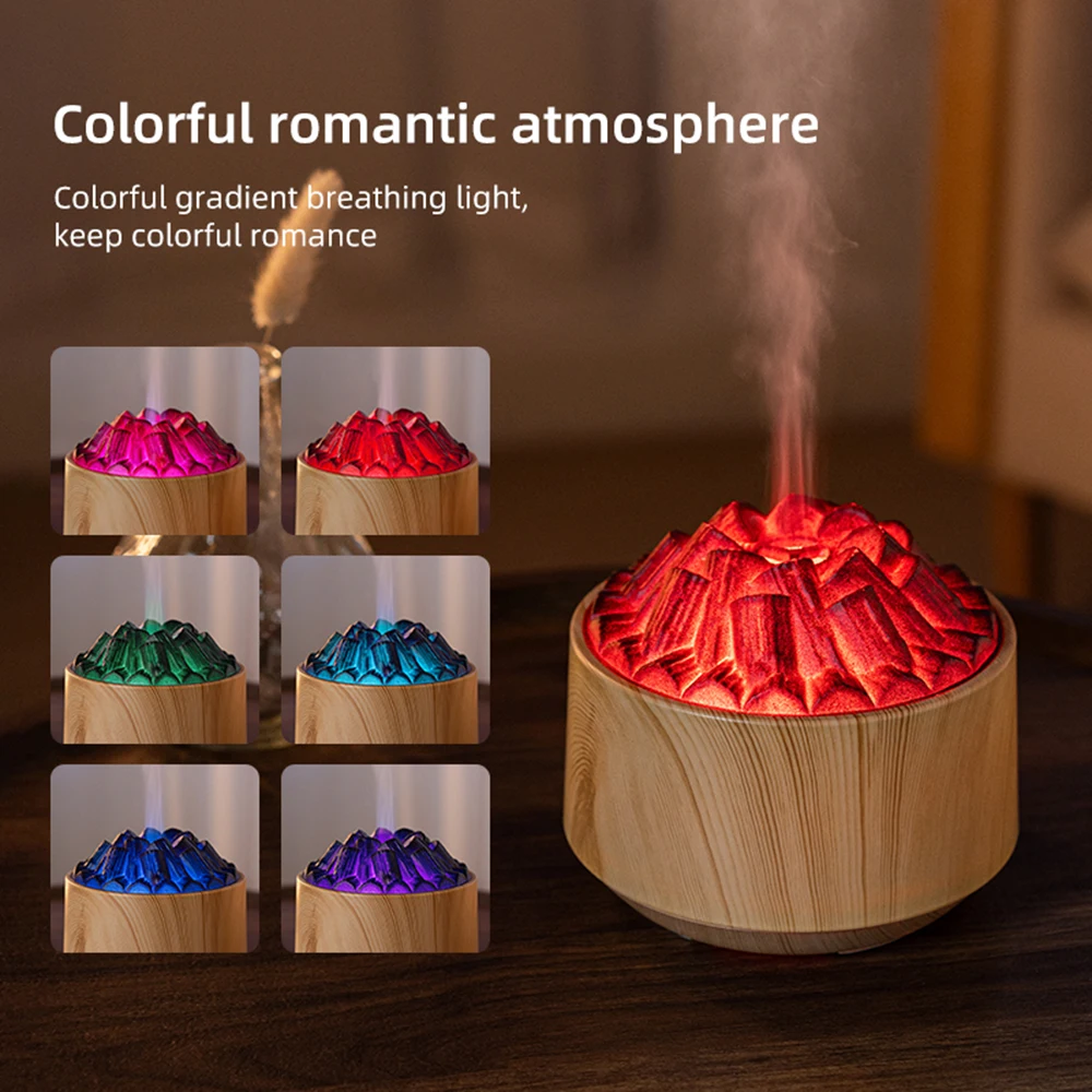 300ml Mini Humidifier, Colorful, Cool Mist, USB Powered Perfect for Desk Bedroom Indoor Plant Quiet Colorful Night Light