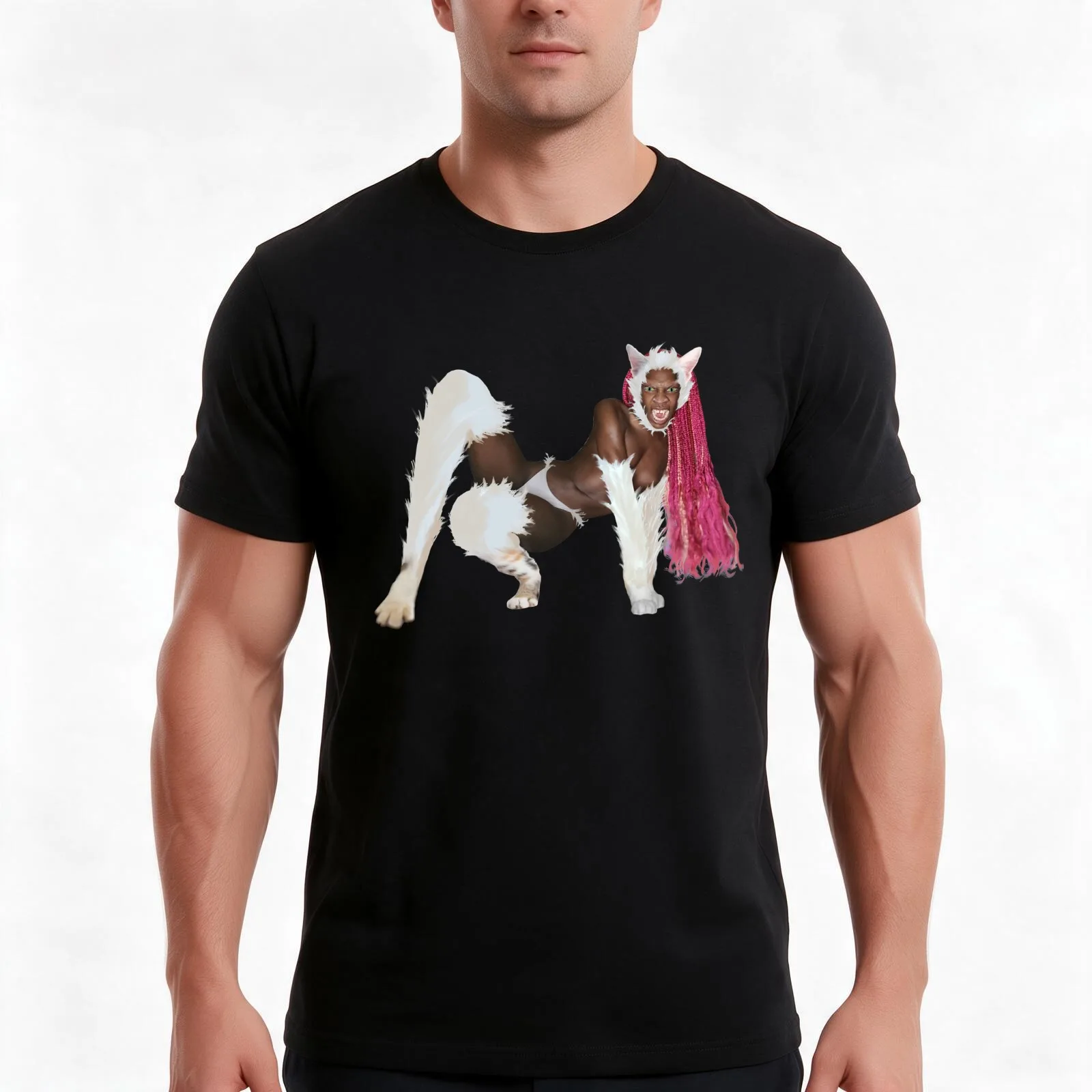 No Booty Just Thoughts (transparent) T-Shirt, Summer Casual Cotton Tee, Oversized Streetwear Tops, Vintage Graphic Print