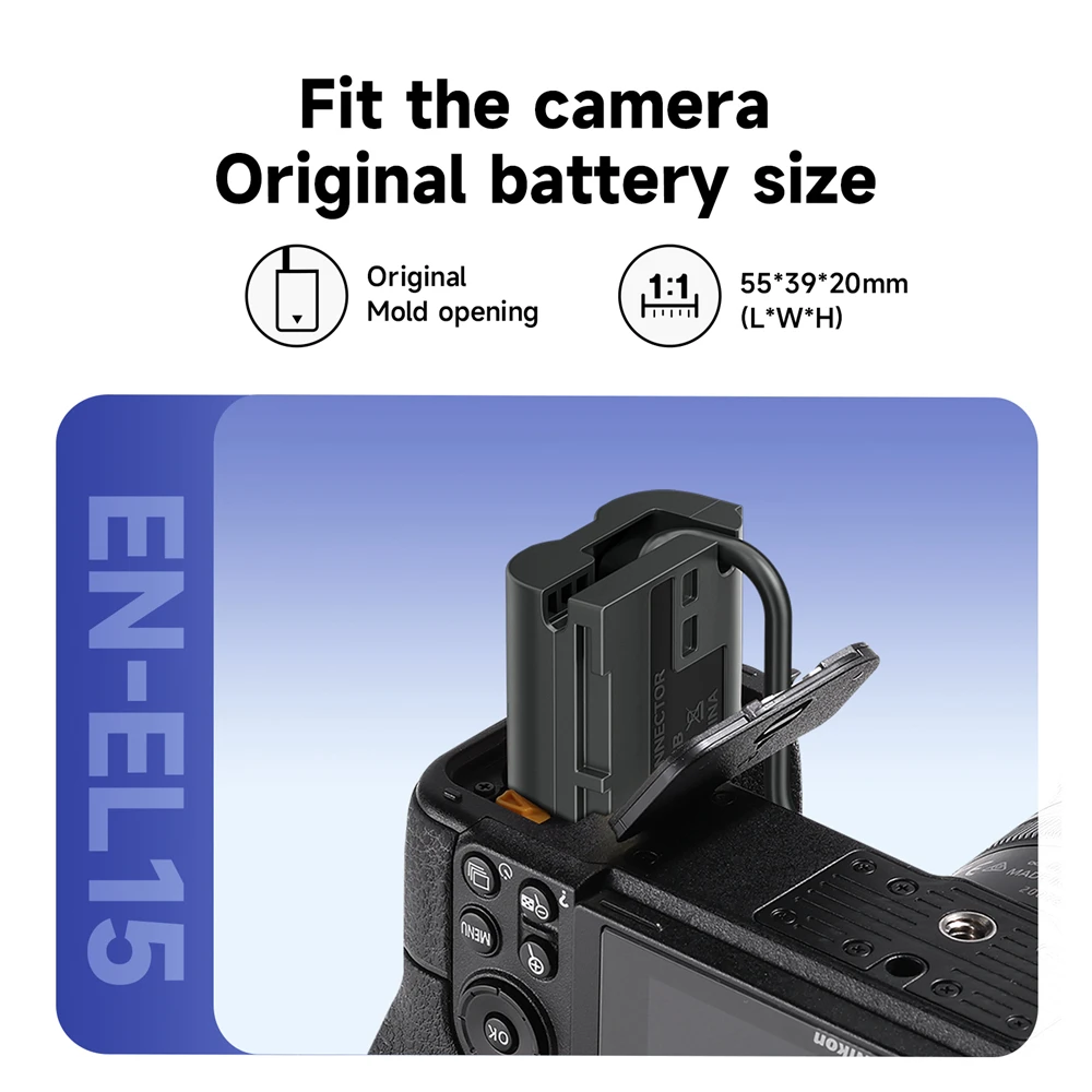 الدمية بطارية محول عدة لكاميرا نيكون ، التيار المتناوب تيار مستمر محول الطاقة ، ل z6 ، z7 ، d500 ، d600 ، d610 ، d750 ، d780 ، d800 ، d810 ، d850 ، z6 ii ، d7000