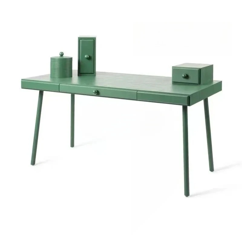 

FD Nordic light luxury solid wood makeup table American country writing desk fashionable and simple home