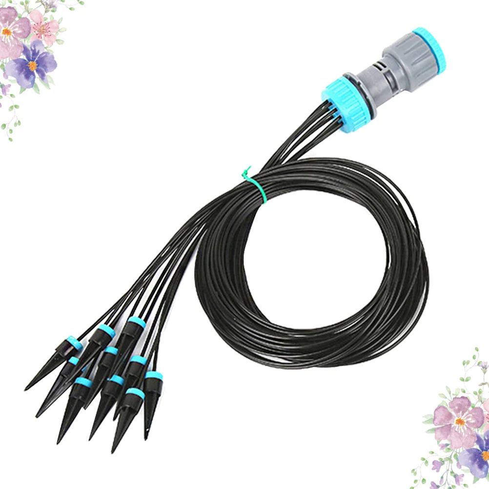 

Automatic Drip Irrigation System 1.6M Hose 10 Adjustable Sprinklers For Indoor Outdoor Garden Kit Efficient