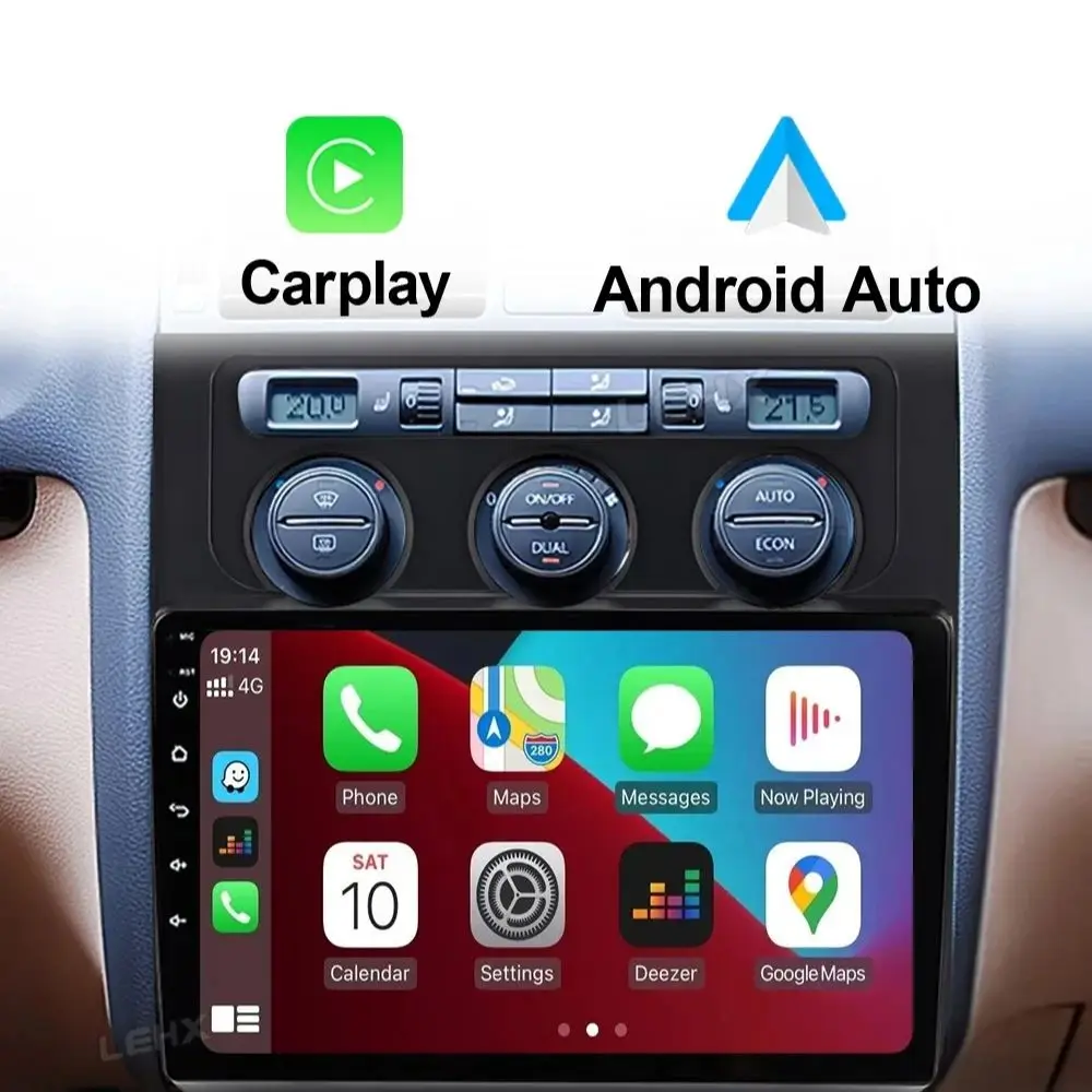 2Din Android Carplay Android Auto for Volkswagen Touran 1 2003 - 2010 4G WIFI Radios Bluetooth Car Stereo Subwoofer Autoradio