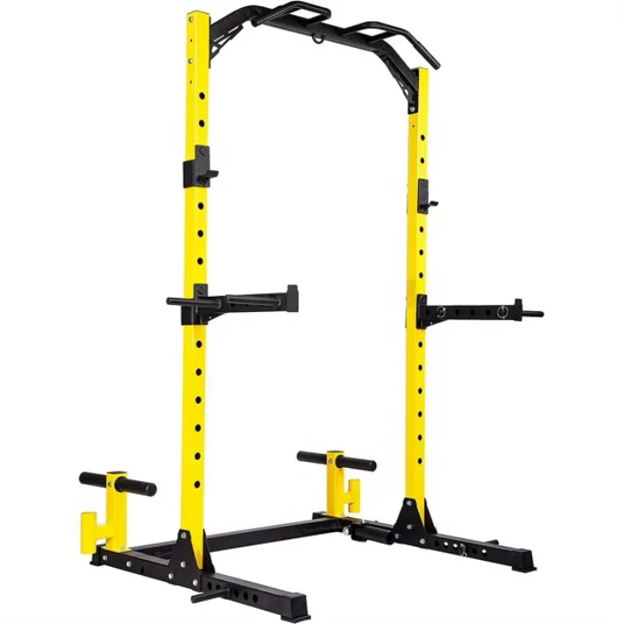 

High Quality Fitness Equipment Multi-Function Adjustable Power Rack Half Squat Rackpromote sales