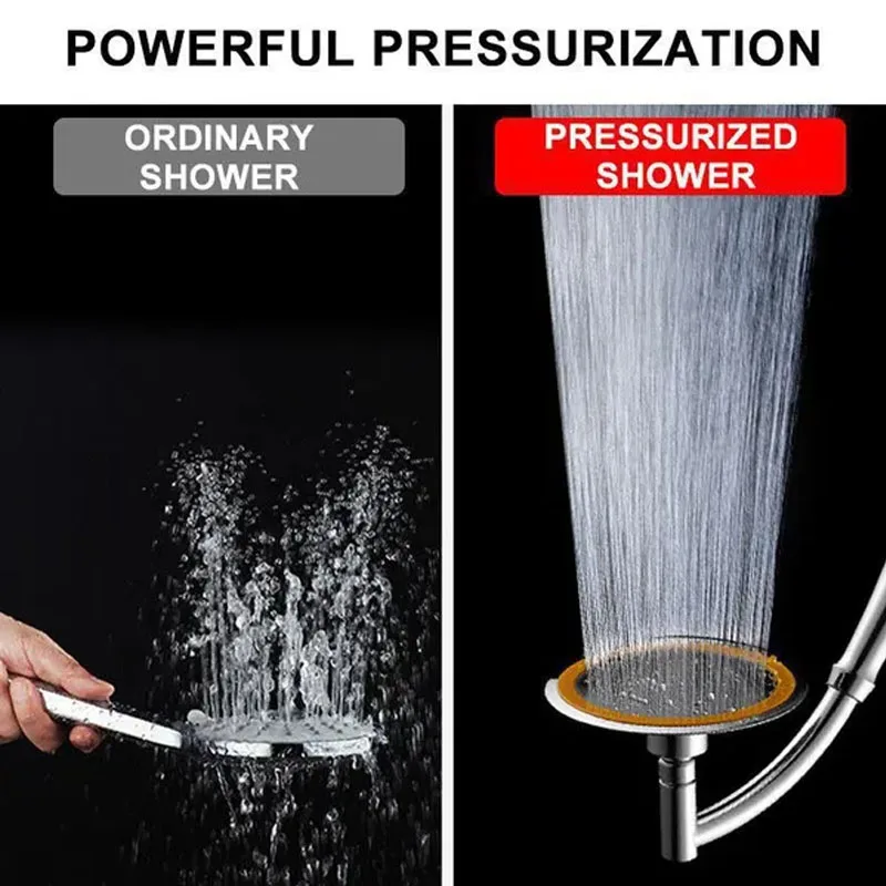 6/4 inch High Pressure Shower Head Water Saving Rain Handheld Shower Big Rainfall Shower SPA Shower Head Bathroom Accessories