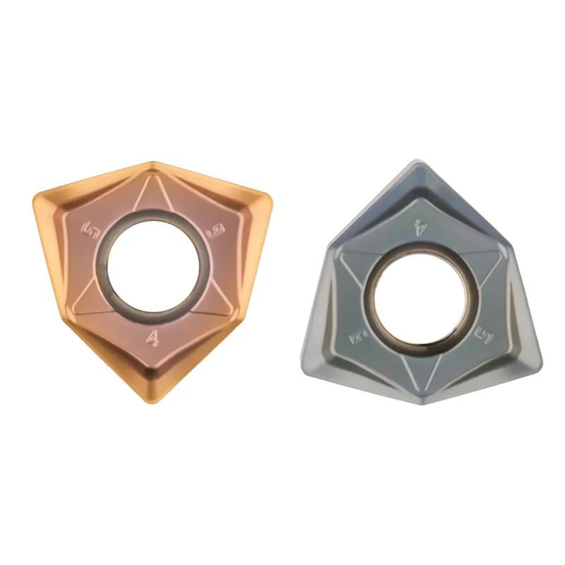 10PCS WNMU 080608 Carbide Inserts Double Sided Hexagonal Fast Feed WNMU080608 Milling Cutter Inserts For MFWN 90 CNC Tool
