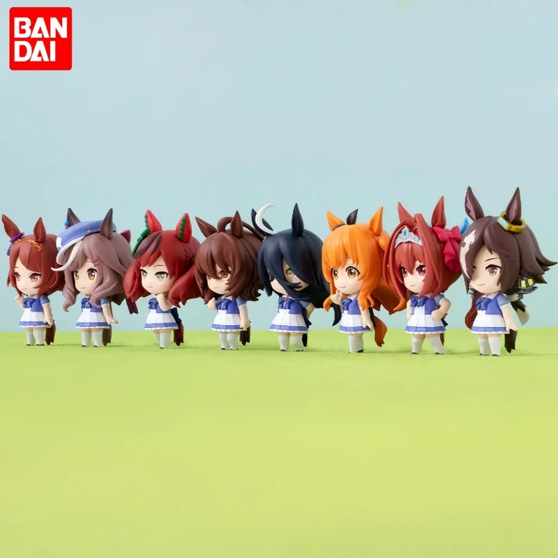 

Bandai In Stock Original Candy Toy Series Uma Musume Vodka Kyoto Race Okawa Akagi Suzuka Mambo 3rd Wave Pvc Mini Model Toys Gift