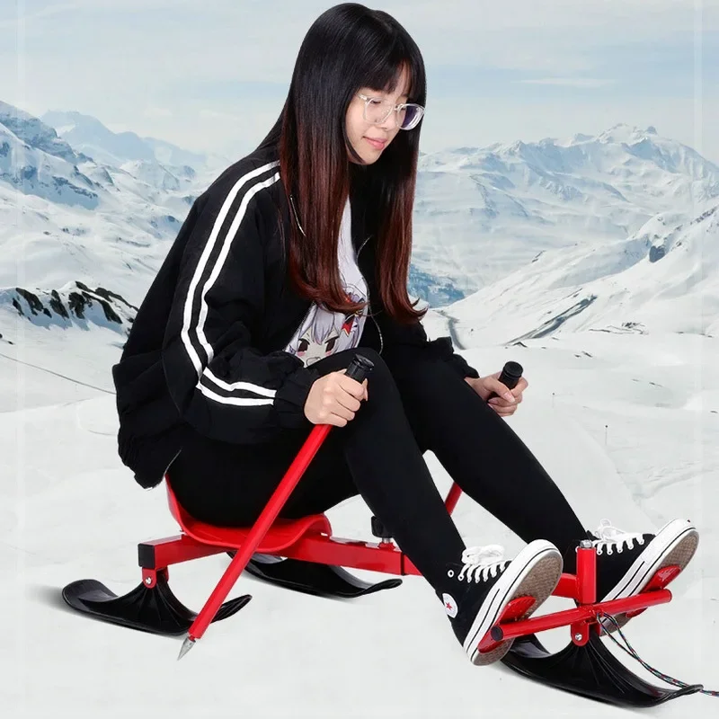 Steel Ice-skating equipment Brand-New Snow sledge Ski carts skating car