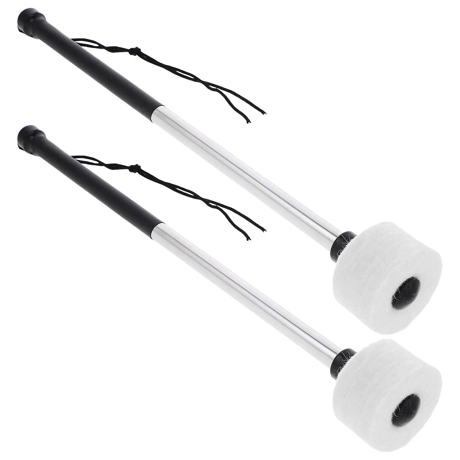 

2Pcs StainlessSteelDrumsticks SmoothSurface NonSlipHandle LightWeight BeginnerPractice PercussionInstruments DrumSticks