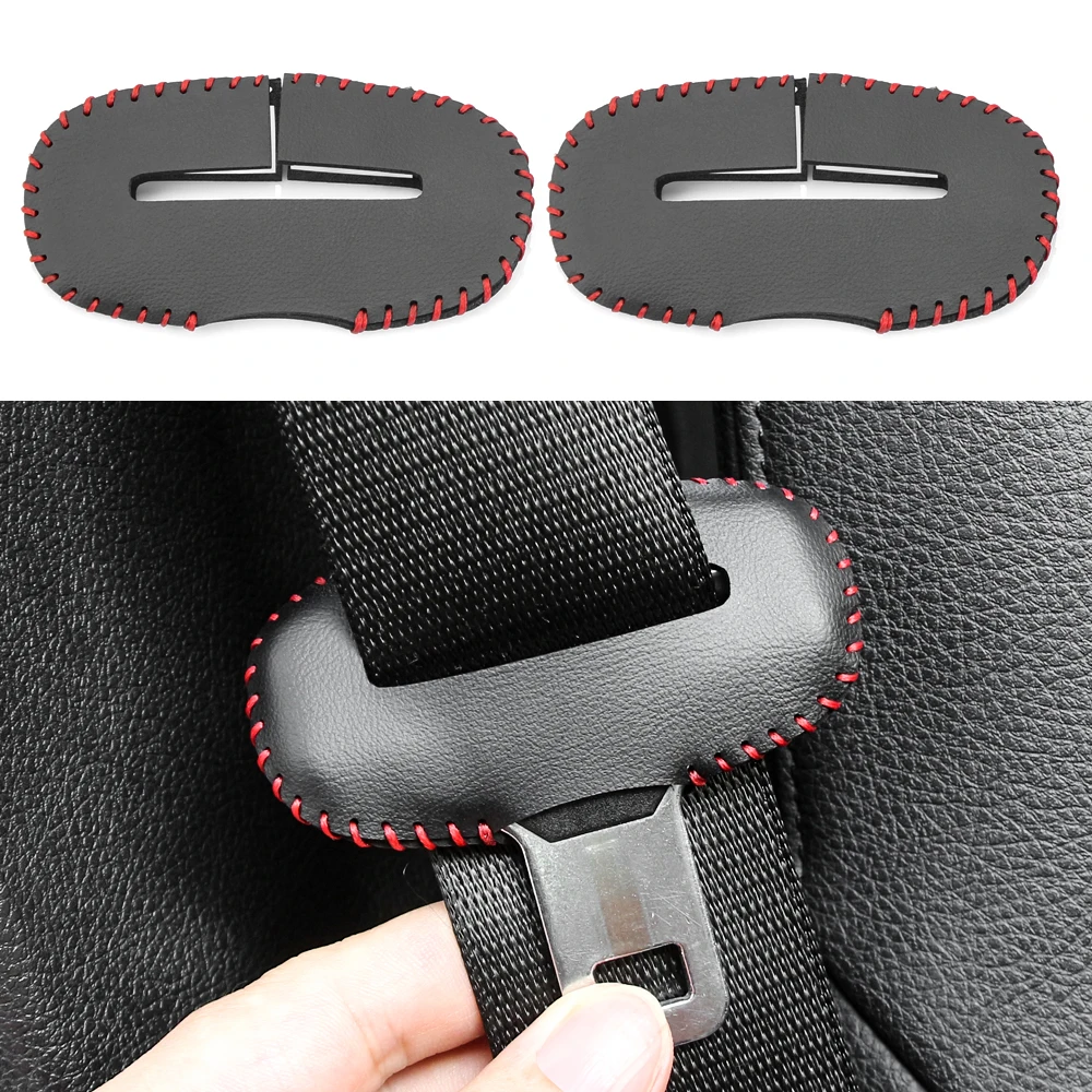 Car Seat Belt Buckle Protector cover for AMG Mercedes Benz C E SLK GLK CLS M GL MB C63 CLA45 GLE GLA GLS E Class