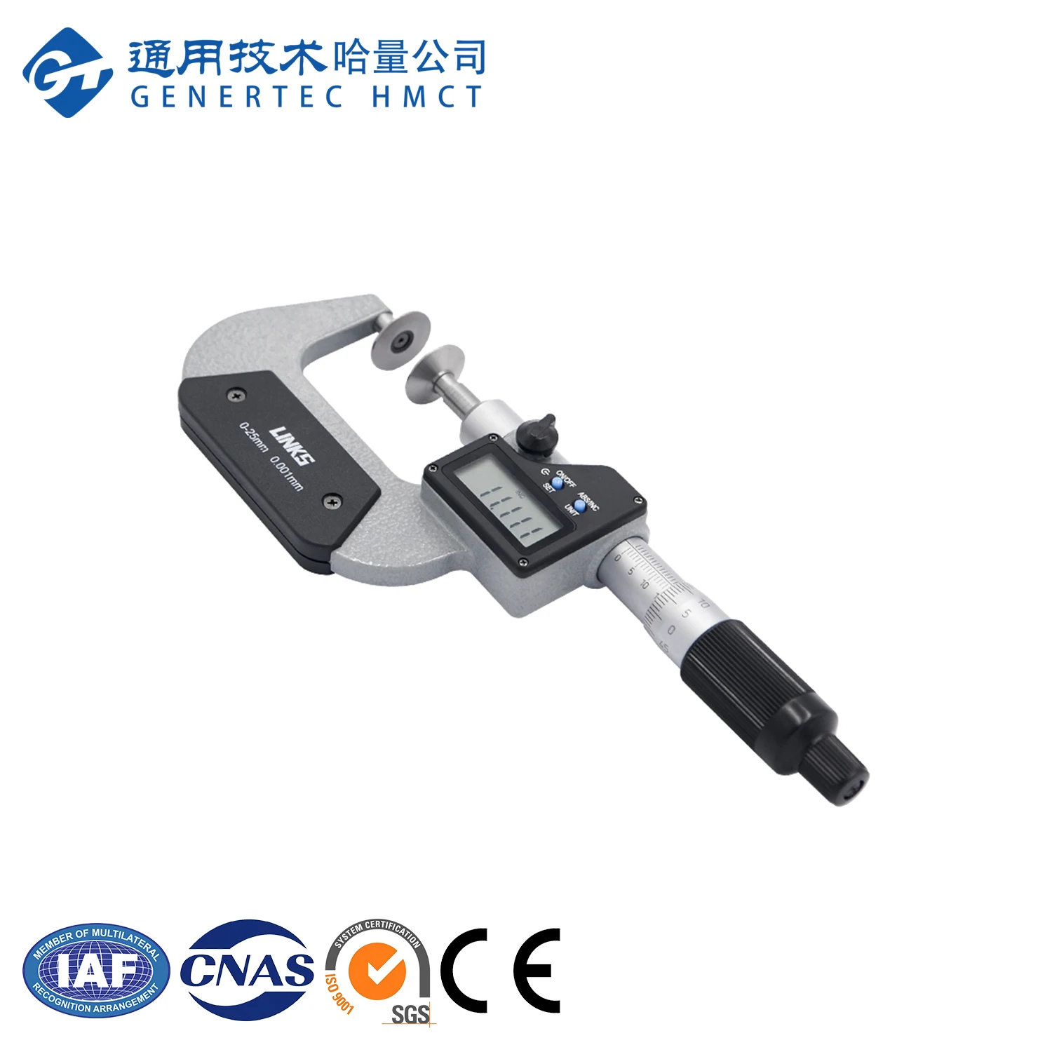 GT HMCT 712A Digital Display Common Normal Micrometer Electronic Stainless Steel Digital Micrometer Outside Micrometer